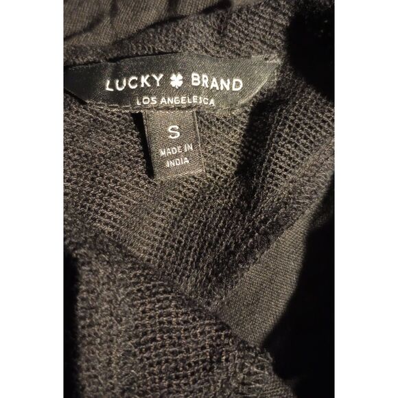 Lucky Brand Women's Size Small Black Blouson Pull over Blouse - Picture 5 of 5